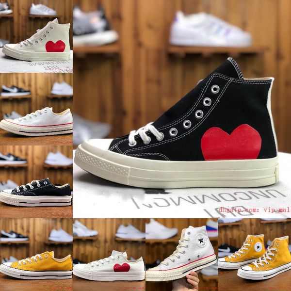 men 1970s chuck 70 multi heart 70s hi canvas shoes classic 1970 jointly name skateboard trainers women casual shoes classic conversb99b#, Black 
men 1970s chuck 70 multi heart 70s hi canvas shoes classic 1970 jointly name skateboard trainers women casual shoes classic conversb99b#, Black