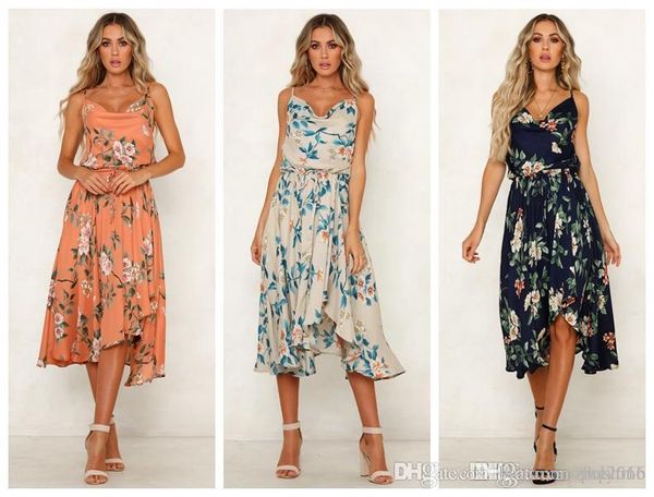 women dress summer various colors floral print sling sleeveless v- neck elegant lady skirt natural waist casual loose dresses size s-xl, Black;gray
women dress summer various colors floral print sling sleeveless v- neck elegant lady skirt natural waist casual loose dresses size s-xl, Black;gray