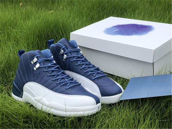authentic 12 indigo stone blue legend blue obsidian 12s real carbon fiber basketball shoes mens outdoor sneakers with original box
authentic 12 indigo stone blue legend blue obsidian 12s real carbon fiber basketball shoes mens outdoor sneakers with original box