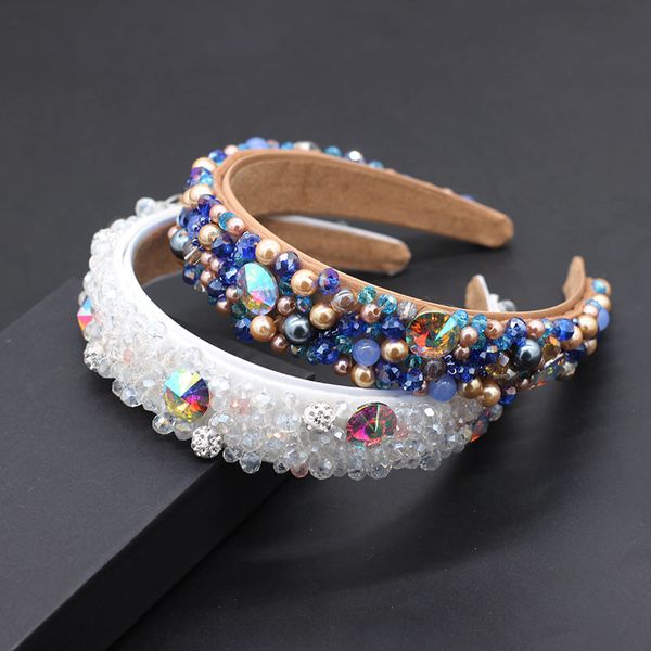 new baroque fashion transparent pearl full color beads rhinestone headband promise travel gift hair accessories 687, Golden;silver
new baroque fashion transparent pearl full color beads rhinestone headband promise travel gift hair accessories 687, Golden;silver