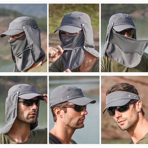 quick drying women men hiking fishing cap outdoor sun uv protection visor hat neck face removable flap caps mesh breathable, Blue;gray
quick drying women men hiking fishing cap outdoor sun uv protection visor hat neck face removable flap caps mesh breathable, Blue;gray