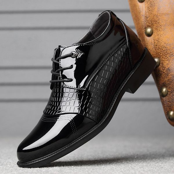 new brand men formal shoes slip on pointed toe patent leather oxford shoes business sx08523, Black
new brand men formal shoes slip on pointed toe patent leather oxford shoes business sx08523, Black