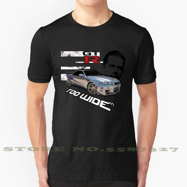 too wide black white tshirt for men women car fast eight fast8 2f2f fast and furious cars skyline r34 gtr gt r vehicle racing, White;black
too wide black white tshirt for men women car fast eight fast8 2f2f fast and furious cars skyline r34 gtr gt r vehicle racing, White;black