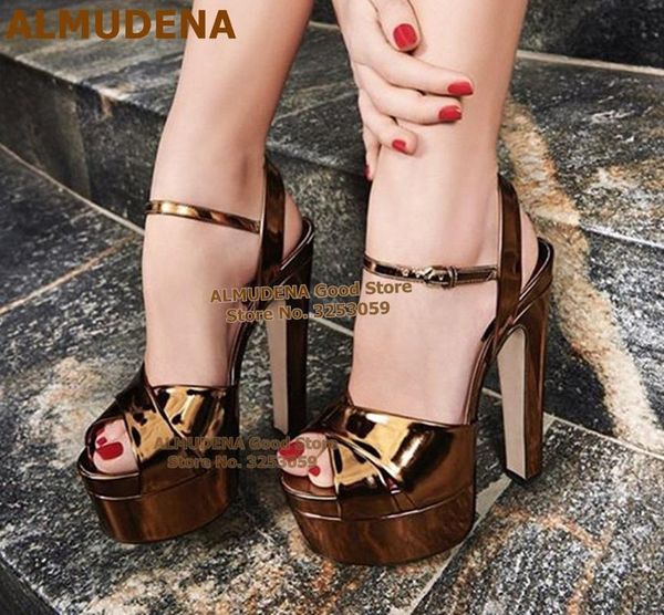 almudena metallic gold chunky heel sandals patent leather platform dress shoes open toe buckle strap wedding shoes size47, Black
almudena metallic gold chunky heel sandals patent leather platform dress shoes open toe buckle strap wedding shoes size47, Black