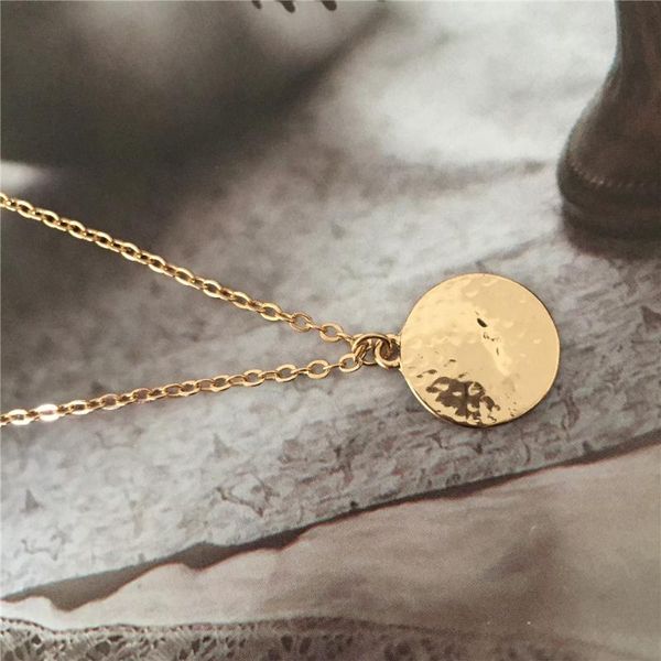 new arrivals gold color plating hammered effect round disc pendant collar necklace for women girl casual wearing delicate, Silver
new arrivals gold color plating hammered effect round disc pendant collar necklace for women girl casual wearing delicate, Silver