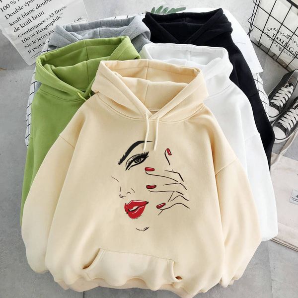 5-color hooded sweatshirt velvet winter women's retro abstract printed hooded women 2020 thick warm hoodie ladies autumn, Black
5-color hooded sweatshirt velvet winter women's retro abstract printed hooded women 2020 thick warm hoodie ladies autumn, Black