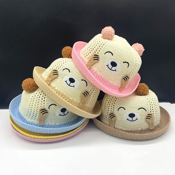 summer baby visor cap boys girls sun hat cute cat embroidery bell sound children's basin cap kids sunshade hollow fisherman hat, Blue;gray
summer baby visor cap boys girls sun hat cute cat embroidery bell sound children's basin cap kids sunshade hollow fisherman hat, Blue;gray
