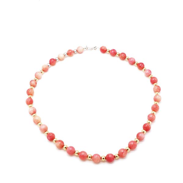 european and american foreign trade pink stone bead necklace ball texture semi-transparent effect stone necklace short necklace in, Silver
european and american foreign trade pink stone bead necklace ball texture semi-transparent effect stone necklace short necklace in, Silver