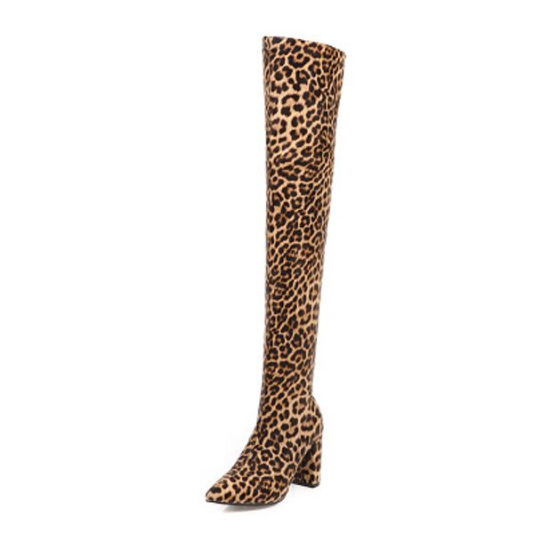 2020 autumn new stretch knitted thick heel pointed women's boots over the knee fashion wild women's boots, Black
2020 autumn new stretch knitted thick heel pointed women's boots over the knee fashion wild women's boots, Black