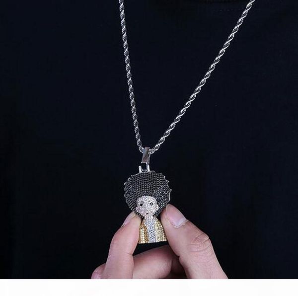 t 14k gold plated icy huey boondocks pendant necklace mens micro pave cubic zirconia simulated diamonds with 24inch rope chain, Silver
t 14k gold plated icy huey boondocks pendant necklace mens micro pave cubic zirconia simulated diamonds with 24inch rope chain, Silver