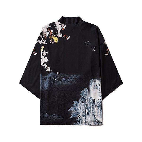ethnic clothing black white fashion streetwear beauty print kimono cardigan robe china haori obi traditional japanese clothes for women men, Red
ethnic clothing black white fashion streetwear beauty print kimono cardigan robe china haori obi traditional japanese clothes for women men, Red