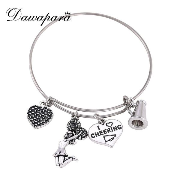 dawapara round shape heart and cheerleader pendant bracelets for girls adjustable i love cheering charm bracelets for women, Black
dawapara round shape heart and cheerleader pendant bracelets for girls adjustable i love cheering charm bracelets for women, Black