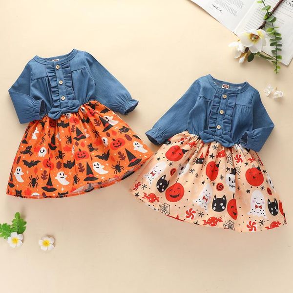 toddler kids baby girls clothing summer dress print halloween pumpkin denim dress princess outfits 2020 dresses vestidos, Red;yellow
toddler kids baby girls clothing summer dress print halloween pumpkin denim dress princess outfits 2020 dresses vestidos, Red;yellow