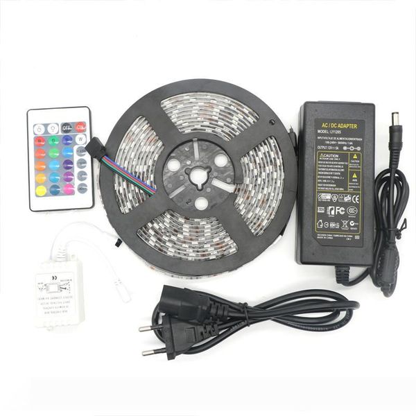led strip rgb 5m smd 5050 60led meter flexible waterproof ip65 24key ir remote led controller 5a power supply us eu uk au plug for christmas
led strip rgb 5m smd 5050 60led meter flexible waterproof ip65 24key ir remote led controller 5a power supply us eu uk au plug for christmas