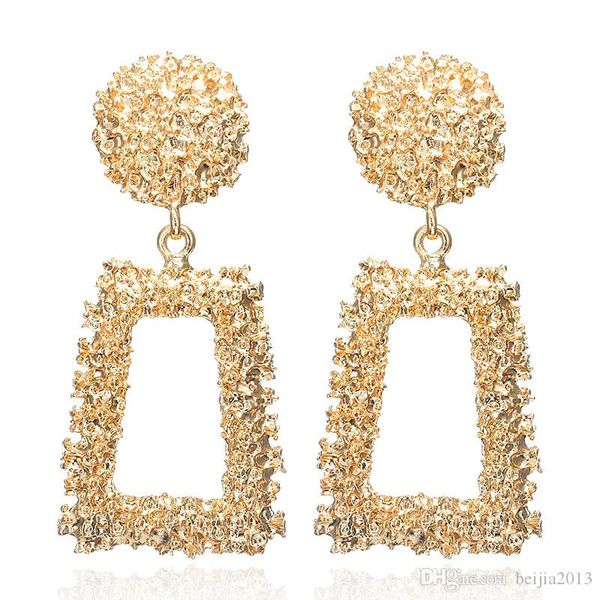 big vintage earrings for women gold color geometric statement earring 2019 metal earing hanging fashion jewelry trend, Silver
big vintage earrings for women gold color geometric statement earring 2019 metal earing hanging fashion jewelry trend, Silver
