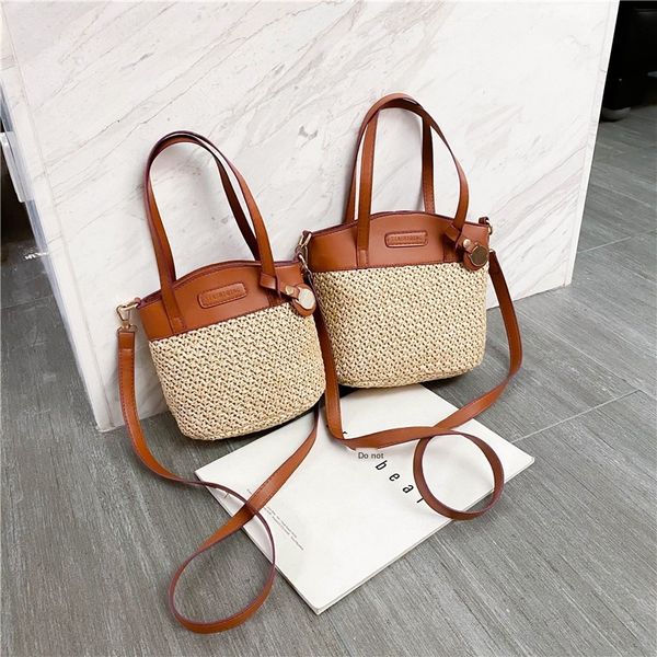fashion straw 2020 new casual satchel bucket women's shoulder messenger portable beach bag bucket bag fashion
fashion straw 2020 new casual satchel bucket women's shoulder messenger portable beach bag bucket bag fashion