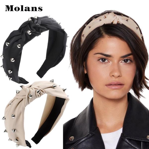 hair accessories molans rivets studded headbands for women silver punk knotted headband female knot turban head hoop
hair accessories molans rivets studded headbands for women silver punk knotted headband female knot turban head hoop