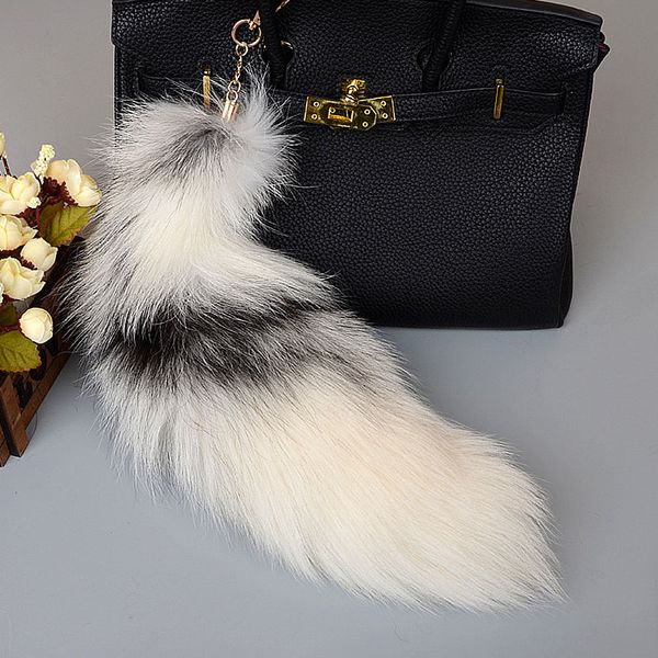 large tail keychain pompoms tassel bag pendant women key ring fluffy real fur key chain charming girl's holder gifts, Silver
large tail keychain pompoms tassel bag pendant women key ring fluffy real fur key chain charming girl's holder gifts, Silver