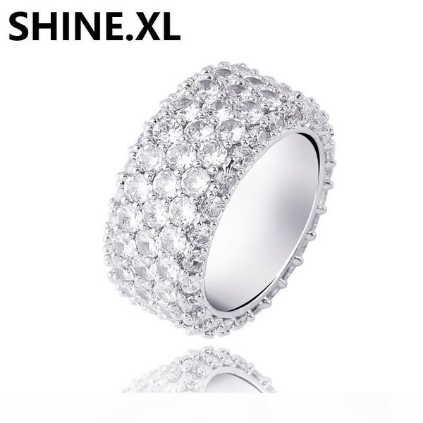 hip hop iced out full cubic zircon 3 rows zirocn gold rings mens bling jewelry gift, Silver
hip hop iced out full cubic zircon 3 rows zirocn gold rings mens bling jewelry gift, Silver