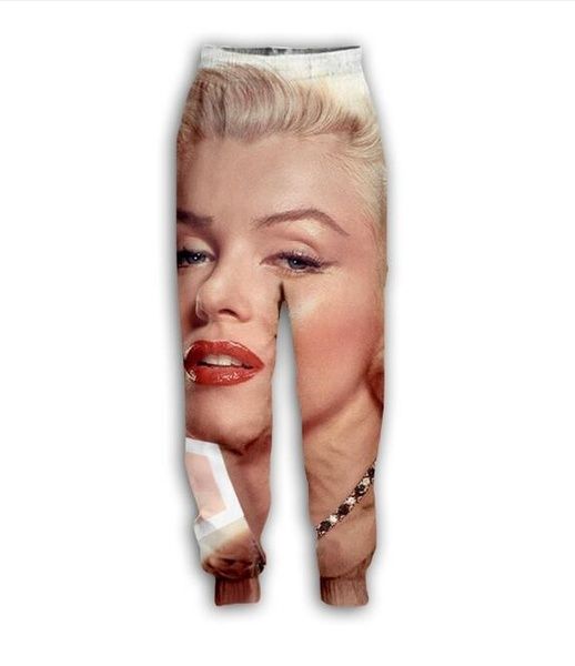 joggers men sweatpants funny marilyn monroe print 3d pants black white color loose casual trousers zt19
joggers men sweatpants funny marilyn monroe print 3d pants black white color loose casual trousers zt19