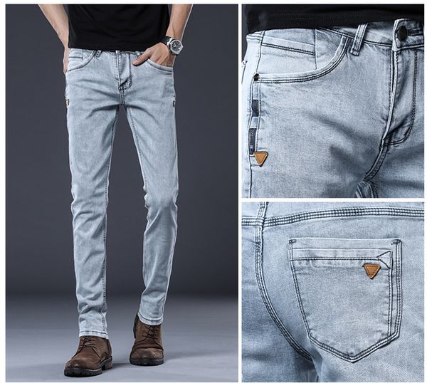 slim flexible distrressed mens jeans skateboard solid color fashion sell men pants high street casual clothing, Blue
slim flexible distrressed mens jeans skateboard solid color fashion sell men pants high street casual clothing, Blue