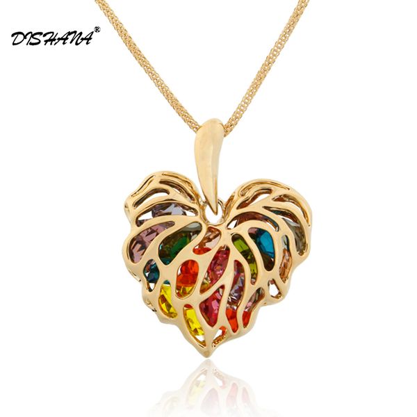 heart pendant necklace for women colorful crystal hollow gold color chain necklaces fashion jewelry gift girl friend x0185, Silver
heart pendant necklace for women colorful crystal hollow gold color chain necklaces fashion jewelry gift girl friend x0185, Silver