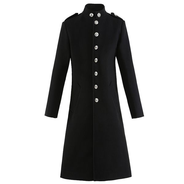 men's wool & blends winter men coats woolen solid long sleeve jackets overcoats streetwear fashion trench outerwear 2021 4xl, Black
men's wool & blends winter men coats woolen solid long sleeve jackets overcoats streetwear fashion trench outerwear 2021 4xl, Black