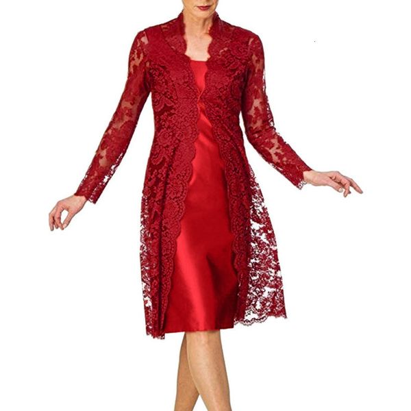 women's elegante dresses two pieces charming solid mother of the bride lace dresses vestidos noble elegant dress robe femme d717, Black;gray
women's elegante dresses two pieces charming solid mother of the bride lace dresses vestidos noble elegant dress robe femme d717, Black;gray