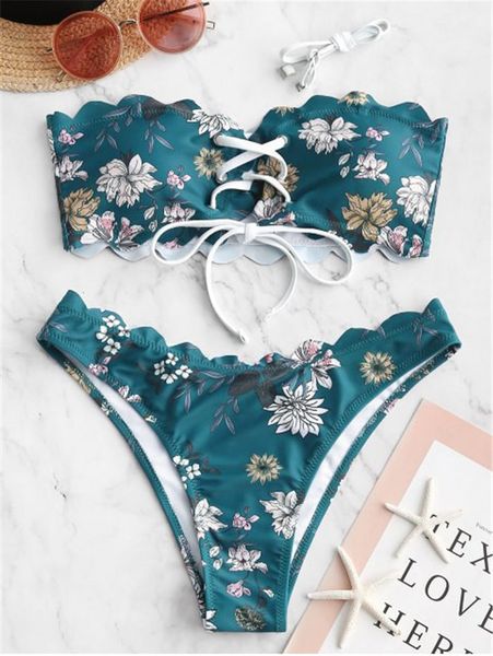 ruffled swimwear women green floral print off shoulder strapless bikini lace up swimdress bandage bathing suit high waist swimsuit, White;black
ruffled swimwear women green floral print off shoulder strapless bikini lace up swimdress bandage bathing suit high waist swimsuit, White;black