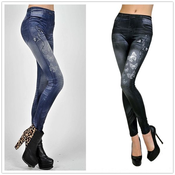 8105 seamless imitation denim small butterfly printed leggings tight pants ninth pantsnine pants nine pantspoints lggings, Black
8105 seamless imitation denim small butterfly printed leggings tight pants ninth pantsnine pants nine pantspoints lggings, Black