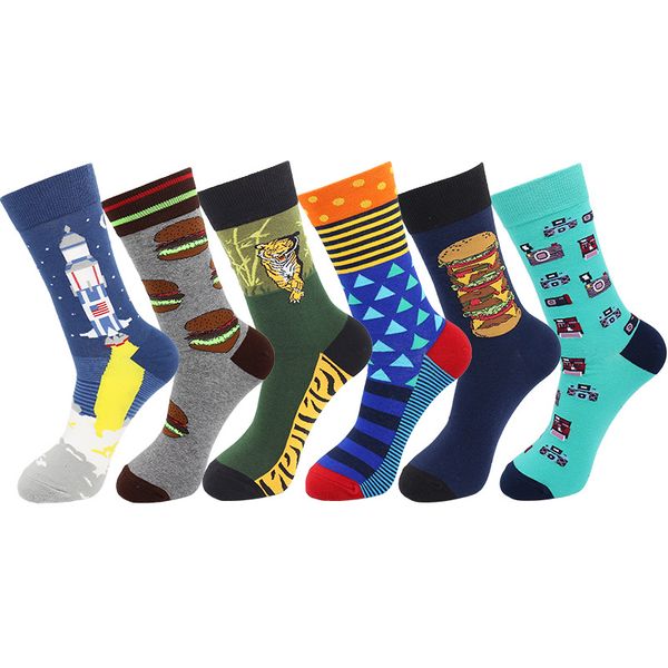 colorful cotton mens socks funny cake geometric french fries happy hamburger harajuku graphic socks for christmas gift, Black
colorful cotton mens socks funny cake geometric french fries happy hamburger harajuku graphic socks for christmas gift, Black