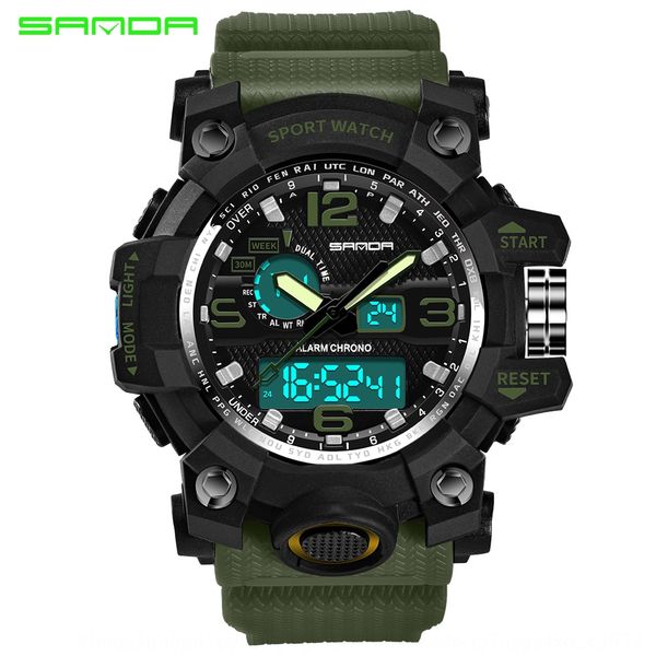 sanda fashion sports multifunctional student electronic electronic watch men's waterproof quartz watch generation, Blue
sanda fashion sports multifunctional student electronic electronic watch men's waterproof quartz watch generation, Blue
