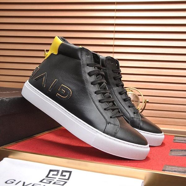 high sneakers mens shoes fashion leather design comfortable outdoor walking shoes lace -up plus size casual men shoes boots drop ship, Black
high sneakers mens shoes fashion leather design comfortable outdoor walking shoes lace -up plus size casual men shoes boots drop ship, Black