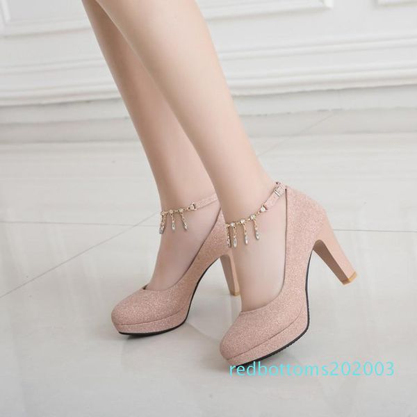 plus size 35 to 40 41 42 43 44 45 46 glitter rhinestone chain thick high heels wedding shoes women designer shoes r03, Black
plus size 35 to 40 41 42 43 44 45 46 glitter rhinestone chain thick high heels wedding shoes women designer shoes r03, Black