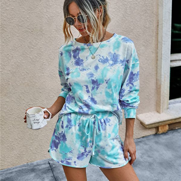 women 2 piece clothing pullover t-shirt short pants tracksuit tie dye long sleeve hoodie shorts comfort pajama sets outfits d71407, White
women 2 piece clothing pullover t-shirt short pants tracksuit tie dye long sleeve hoodie shorts comfort pajama sets outfits d71407, White