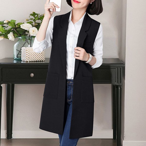2020 new women autumn spring formal vest waistcoat lady office wear waistcoat women coat casual sleeveless vest jacket a186, Black;white
2020 new women autumn spring formal vest waistcoat lady office wear waistcoat women coat casual sleeveless vest jacket a186, Black;white