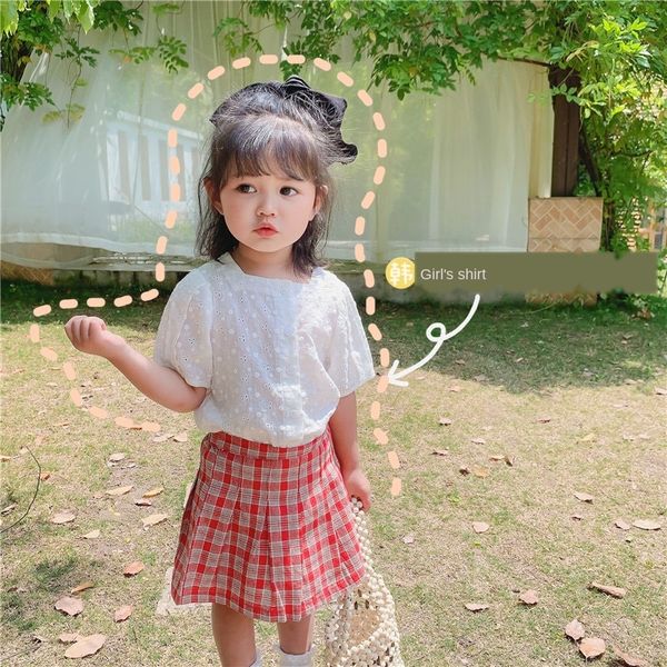 tt2dw korean children's clothing 2020 summer girl hollow doll doll shirt medium and small girl square collar short sleeve shirt women&#, White;black
tt2dw korean children's clothing 2020 summer girl hollow doll doll shirt medium and small girl square collar short sleeve shirt women&#, White;black