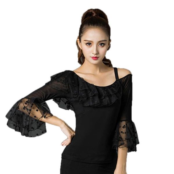 latin dance for lady black fashion modal wear women ballroom shirt tango samba competitive professional costumes, White
latin dance for lady black fashion modal wear women ballroom shirt tango samba competitive professional costumes, White