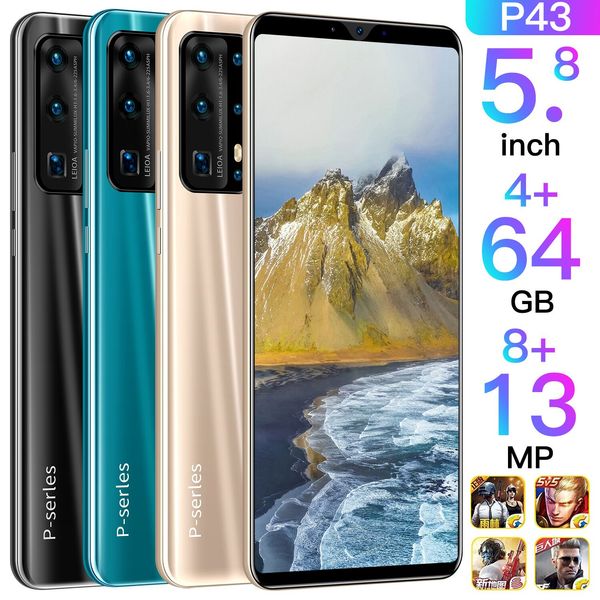new p43pro cross-border low-cost smartphone 5.8-inch large screen android domestic mobile phone 4+64gb ram
new p43pro cross-border low-cost smartphone 5.8-inch large screen android domestic mobile phone 4+64gb ram