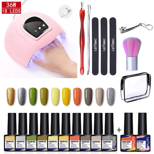 nail set uv led lamp dryer with 6/10pcs nail gel polish kit soak off manicures tools set with base coat for tools
nail set uv led lamp dryer with 6/10pcs nail gel polish kit soak off manicures tools set with base coat for tools