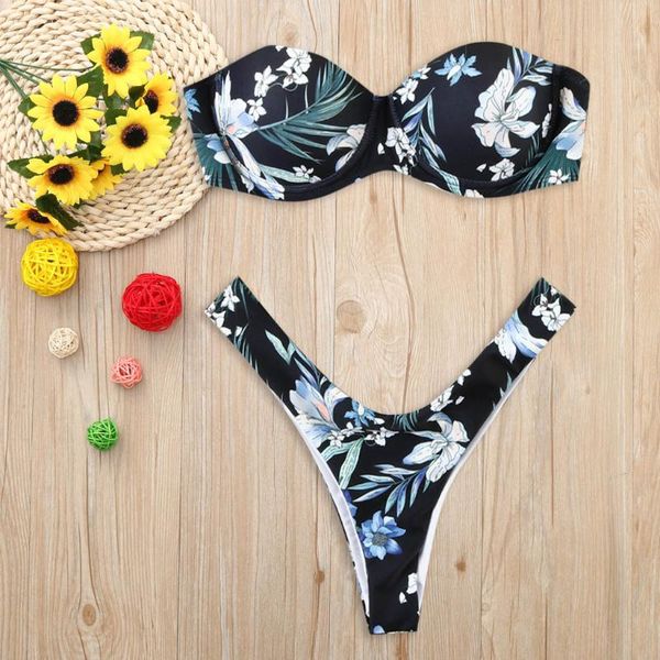 floral tube up bikini set women flora print high-leg two piece swimsuit 2020 low waist beach bathing suit swimwear biquin #t1g, White;black
floral tube up bikini set women flora print high-leg two piece swimsuit 2020 low waist beach bathing suit swimwear biquin #t1g, White;black