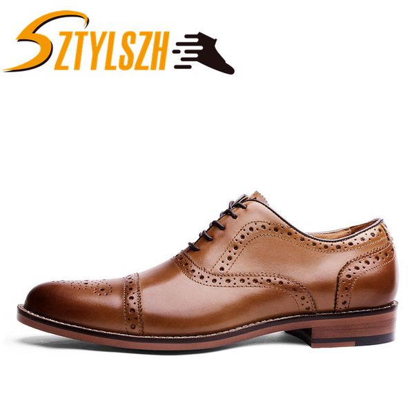 dress shoes men's genuine leather formal lace up oxfords fashion retro elegant work footwear wholesale, Black
dress shoes men's genuine leather formal lace up oxfords fashion retro elegant work footwear wholesale, Black