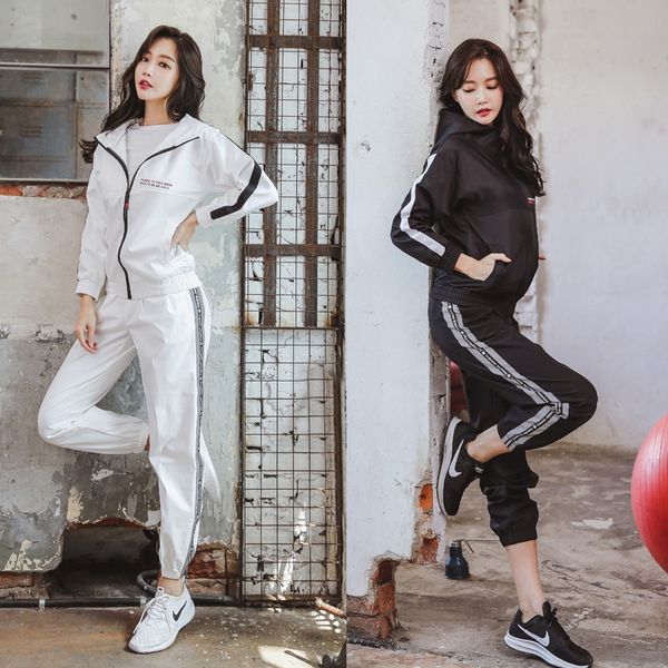 2019 casual wear set women's season gym running coat loose quick-drying sports sportswear outdoor sports clothes outdoor yoga clothes, Black
2019 casual wear set women's season gym running coat loose quick-drying sports sportswear outdoor sports clothes outdoor yoga clothes, Black