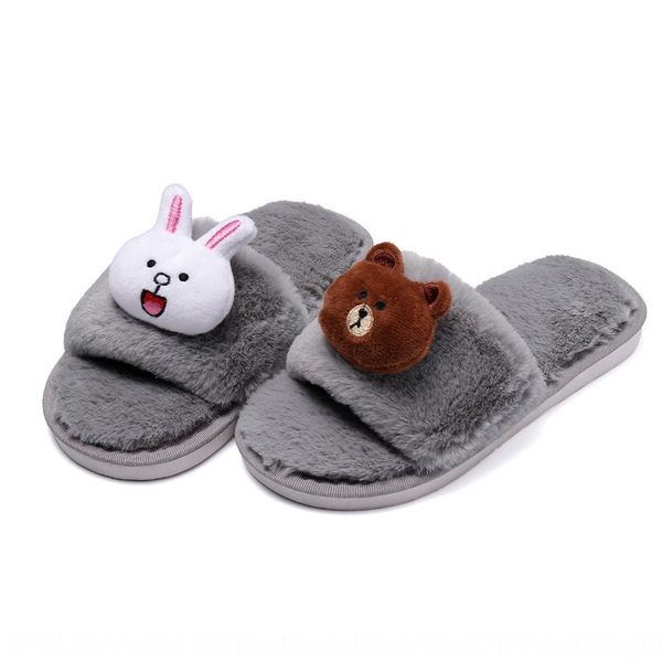 new children' warm cotton cartoon rabbit bear plush slippers winter anti-slip warm children' cotton slippers, Black;grey
new children' warm cotton cartoon rabbit bear plush slippers winter anti-slip warm children' cotton slippers, Black;grey