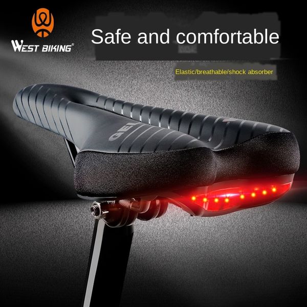 west rider bicycle cushion saddle with tail light mountain bike cushion thickened hollow comfortable bicycle equipment accessories
west rider bicycle cushion saddle with tail light mountain bike cushion thickened hollow comfortable bicycle equipment accessories