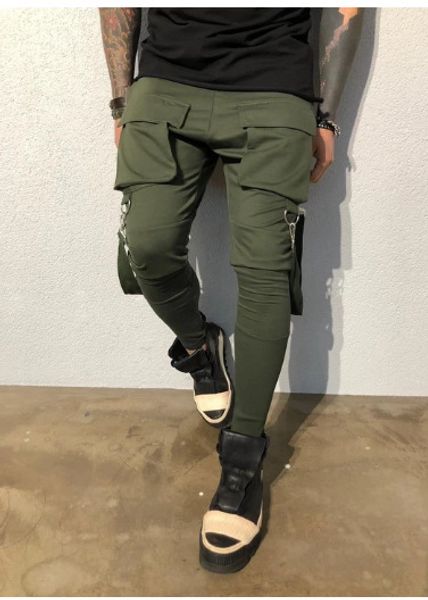 spring and autumn new men cotton fitness slim sports pants multi-pocket solid color pencil pants men hip-hop casual trousers, Black
spring and autumn new men cotton fitness slim sports pants multi-pocket solid color pencil pants men hip-hop casual trousers, Black