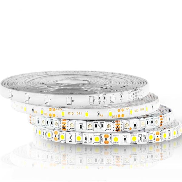 100m 5050 3528 Smd Led Strip Light Warm Pure Cool White Red Blue Rgb Waterproof Ip65 Non-waterproof Flexible 300 Leds 12v By Dhl