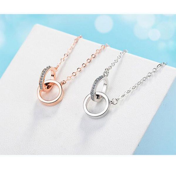 charming micro zircon double circle necklace for women pendant necklaces gift chain collares s-n71, Silver
charming micro zircon double circle necklace for women pendant necklaces gift chain collares s-n71, Silver