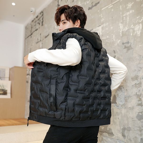 2019 down cotton men's winter korean style slim fit trendy handsome casual all-match coat coat vest men's plus size vest, Black;white
2019 down cotton men's winter korean style slim fit trendy handsome casual all-match coat coat vest men's plus size vest, Black;white