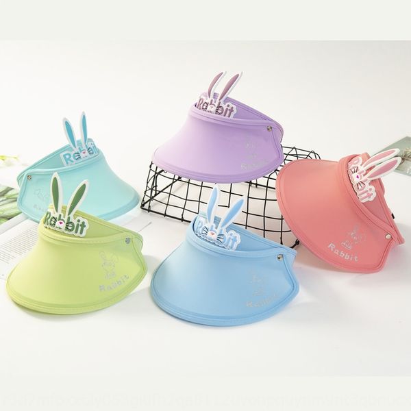 children's big brim roof sunscreen sunscreen uv protection summer baby's cute cartoon sun hat outdoor sun hat, Blue;gray